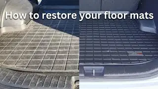 How To Restore Your Rubber Floor Mats At Home!