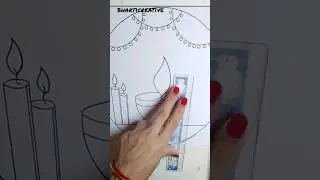 Diwali ki Drawing,Diwali Drawing #shorts #ytshorts #viral