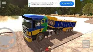 Scania Dump Truck Trailer Transporting Rare Earth Minerals 