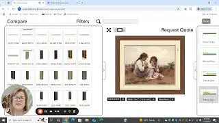 Virtual Framer app demo at Truly Yours Custom Framing