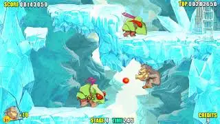 Toki - The whole game on easy without a continue option