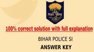 Bihar Daroga Mains Question Paper 2020 || Bihar SI Mains Answer Key 2020 || बिहार दारोगा 2020