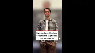 Matteo Bocelli quiere conquistar al público con su talento