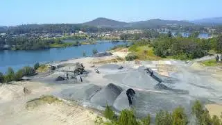Sand Quarry Drone Aerials Gold Coast