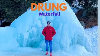 Kashmir in Winter | Drung waterfall | Frozen waterfall.| Gulmarg | Tangmarg | Jammu & Kashmir #vlog 