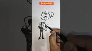 Simple Art-51 How to Draw Mr Bean #art #howtodraw #mrbeandrawing @AlexGiya