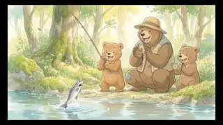 Papa Bear's fishing day
