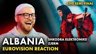 Shkodra Elektronike – Zjerm 🇦🇱 РЕАКЦІЯ НА АЛБАНІЮ | First Semi-Final EUROVISION 2025