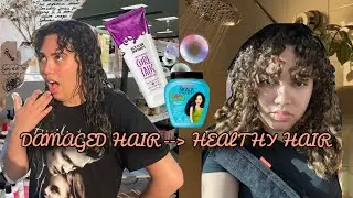 Low maintenance curly hair routine! (2C-3C HAIR)
