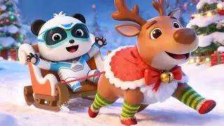 The Santa's Reindeer | Festive Moments | Christmas Cartoon | Super Rescue Team | BabyBus TV