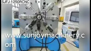 sjoy&reg;Sunjoy Machinery 12 axis camless wire rotary CNC spring forming machine; extension