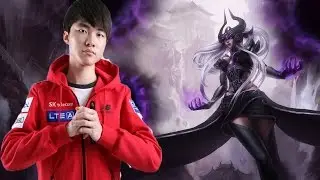 SKT Faker as Syndra vs Leblanc mid S7 Ranked gameplay