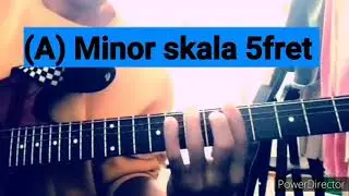 👉Finger Tips (A)#MINORSKALA 5FRET FOR THE BEGINNER  GUITARIST(PART 2)