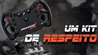 🏎️ Unboxing: Fanatec DD com Aro McLaren GT3 e Pedais Load Cell 🎮