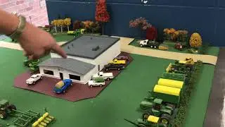 100 years of John Deere 1/64 scale Farm Toy Display