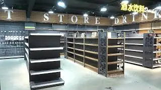 Very Popular Commercial Gondola Display Rack Grocery Wine Wood Retail Store Fixture