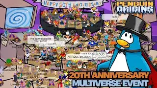 🎉 20TH ANNIVERSARY PARTY (PART 2) - MULTIVERSE EVENT & 20TH ANNIVERSARY HAT!🎉🎂| Penguin Origins
