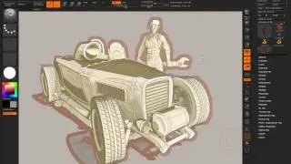 cel shader and post process 100% in zbrush