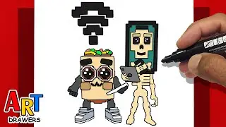 How to draw LOS MOBILIS! Steal a BRAINROT ( ROBLOX )🤔 CAN YOU DRAW ?