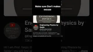 Best youtube channel to learn Engineering Physics #ai #dsa #python #physics #tech