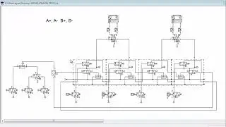 DISEÑO DE SECUENCIA A+, A- , B+, B-  CON SECUENCIADORES MODULO DE PASO TAA, TAB FLUIDSIM