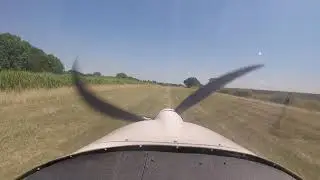 Bounced landing Runway 10 at Wadswick Strip.