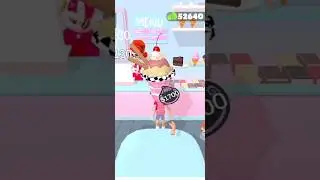 Large size Cup icecream 🍨🍒 cherry on top // #randomgameplay #stackcolors #minigames #viral