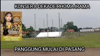 PANGGUNG KONSER 8 DEKADE RHOMA IRAMA & DEDE APRIL DA7 STADION RANGGA JATI CIREBON 