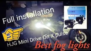HJG Mini drive fog light installation on X-pulse 200 4v  NO WIRE CUT #hjgfoglights #xpulse200 #DIY