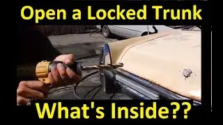 Open a Car Trunk Not opened in 20 years with no Key ~ How To Drill out a Lock
