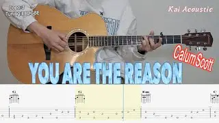 You Are The Reason(Calum Scott) | Fingerstyle Guitar Tutorial
