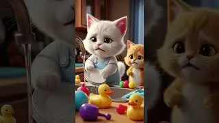 Evil Cat Babysitter | Kitten Kids Escape | Cat Animation Short  #cat#kitten#cutecat#catlover