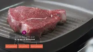 Aprenda a fazer o bife perfeito no Grill Ceramic Life Smart Plus