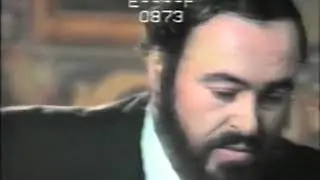 Luciano Pavarotti never seen before taping Sole e Amore by G. Puccini