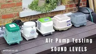 Air compressor sound comparison testing