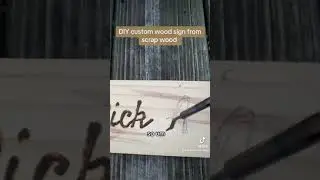 DIY wood burning wedding sign from scrap pallet wood