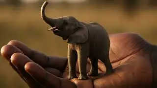 A Finger-Sized Elephant? Watch This Tiny Giant Come to Life 🐘🖐️