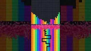 Softbody Tetris Simulation 🎮 #tetris #tetris99 #tetrisgame #tetriseffect #softbodytetris #gameplay