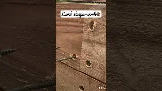A bit of joinery on some larch sleeper work today. 🪵🪵🪵#joinery #woodworking #sleeper #satisfying