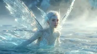 Winged Ice Fairy Journey ❄️ Magical Ice Park & Frozen Forest Fantasy #youtuber 