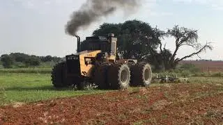 ACO 350 with V8 twin turbo diesel engine from ADE Mercedes-Benz pulling cultivator in South Africa
