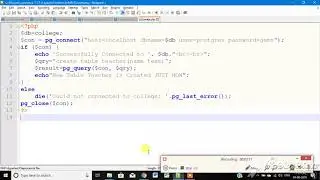 How to Access PostgreSQL By PHP Script Using WAPP