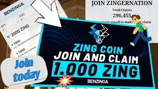 Zing token || Very strong project from Benzinga.com || Don't miss