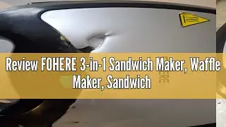 Review FOHERE 3-in-1 Sandwich Maker, Waffle Maker, Sandwich Grill, Portable Electric Panini Press wi