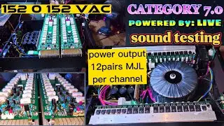 LIVE CATEGORY 7.0 | POWER AMPLIFIER | SOUND TESTING | REVIEW SPECS