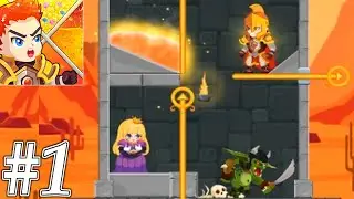 Hero Rescue - Unique Puzzle Gameplay Walkthrough - All Levels Solution 1-40 Android, iOS