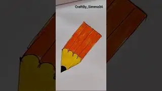 Pencil Drawing Idea For Kids || Easy Drawing @CraftBy_Simmo04 #short #shorts #viral #drawing