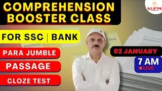 Master Comprehension Tricks for SSC CGL & Banking Exams  02 Jan. 2025 | Daily Classes with Ajit Sir