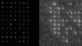 Filling a 10x10 array with single atoms