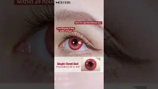 MYEYEBB Magic Coral Red Colored Contact Lenses | Prescription